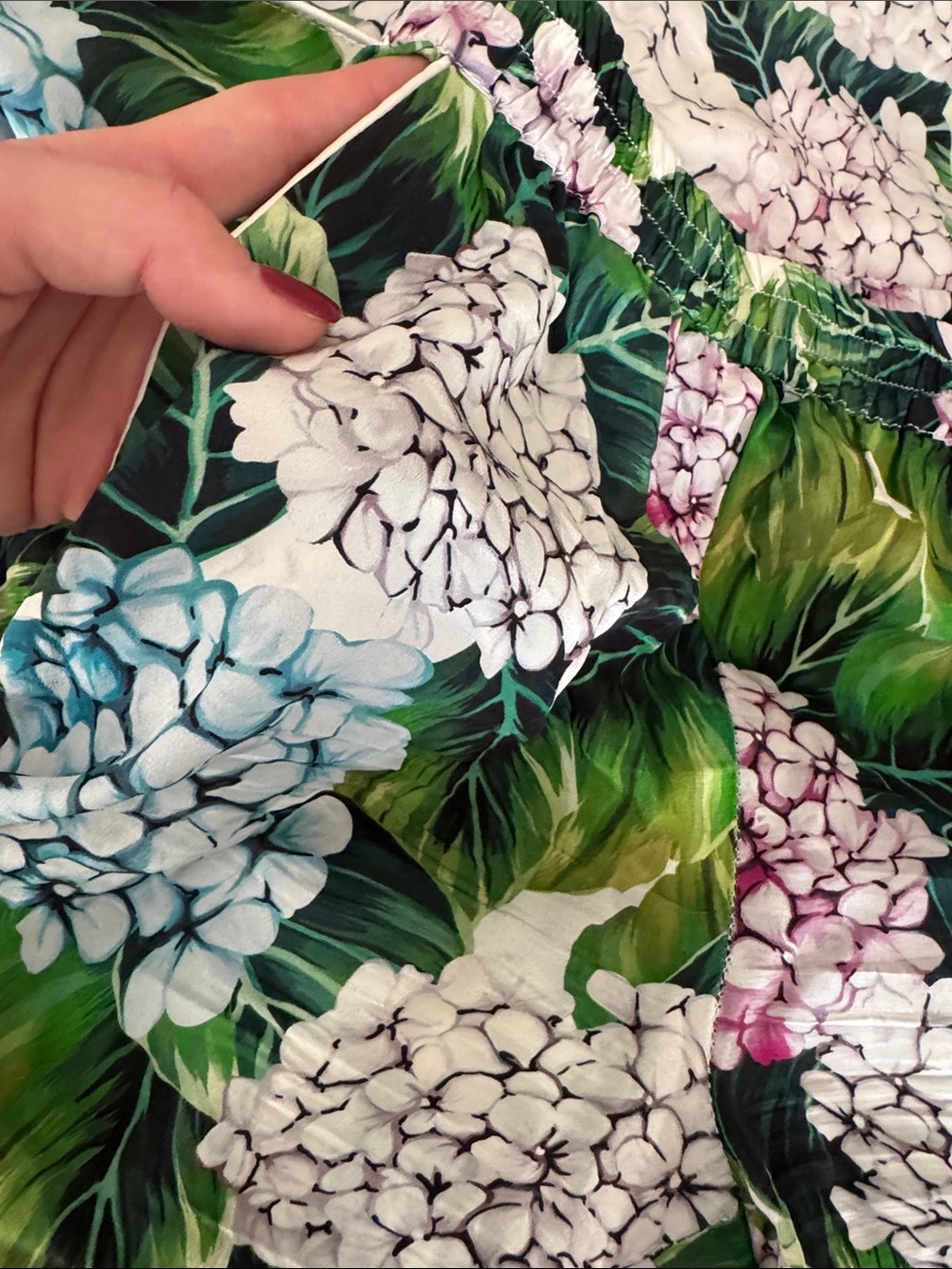 Dolce & Gabbana Floral silk Hydrangea Pajama Set - Picture 3 of 4